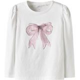 NAME IT Shirt 'NMFSKATY'  rosa / zilver / wit