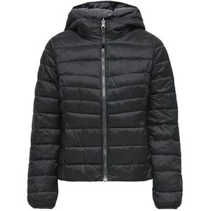 ONLY Onltahoe Reversible Hood Jacket OTW Noos gewatteerde jas voor dames, Zwart/detail: rev. Phantom, M