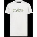 CMP - Jersey T-shirt voor kinderen, wit-acid, 110
