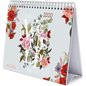 Erik® Lily&Val Deluxe 2020 Bureaukalender, 17 x 20 cm