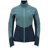 Odlo - Run Easy Warm - Hybride Jas - Zwart - Gerecycled Materiaal