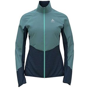 Odlo - Run Easy Warm - Hybride Jas - Zwart - Gerecycled Materiaal