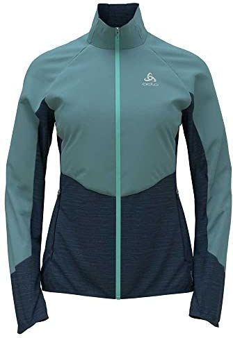 Odlo - Run Easy Warm - Hybride Jas - Zwart - Gerecycled Materiaal