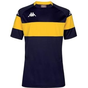 Kappa - Dareto shirt voor jongens, marineblauw, geel, 6 Jaren