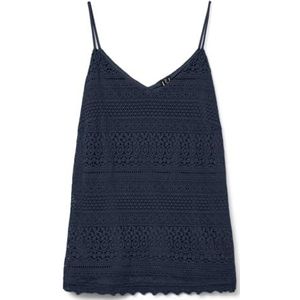 VERO MODA - Vmhoney Lace Singlet - Top - Marineblauw - 1 stuk