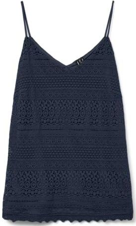 VERO MODA - Vmhoney Lace Singlet - Top - Marineblauw - 1 stuk
