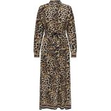 ONLY - ONLVEDA - Blousejurk - Bruin / Zwart - Dierenprint
