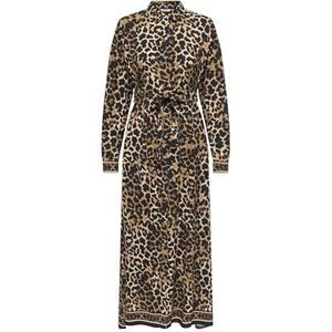 ONLY - ONLVEDA - Blousejurk - Bruin / Zwart - Dierenprint