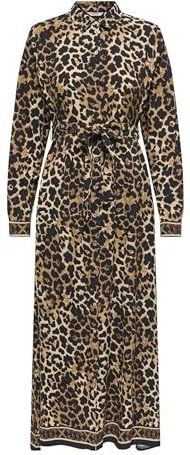 ONLY - ONLVEDA - Blousejurk - Bruin / Zwart - Dierenprint