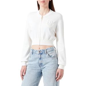 Pinko bambusa Bomber geschoren sweatshirt-effect, Z04_witte bril., XS