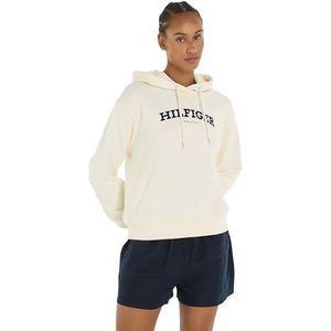 Tommy Hilfiger Dames REG MONOTYPE FLOCK HOODIE Calico 3XL, Calico, 3XL grote maten