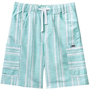 United Colors of Benetton Bermuda 4JKCC901U Shorts, turquoise & wit 921, L kinderen, turquoise en wit 921, 140 cm