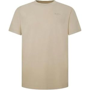 Pepe Jeans - PM508664 - T-shirt - Beige - Katoen - Korte Mouwen - Duurzaam