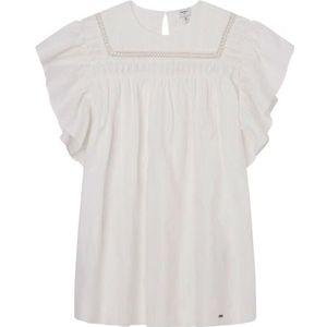 Pepe Jeans Quera jurk voor meisjes, wit (mousse white), 6 jaar, wit (Mousse White), 6 Jaren