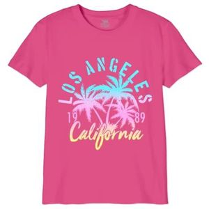 Republic Of California Los Angeles California 1989 GIREPCZTS050 T-shirt voor meisjes, fuchsia, maat 14 jaar, Fuchsia, 14 Jaren