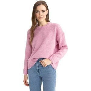 DeFacto Pullover dames lange mouwen blouses & tunieken - pullover dames winter sweater, Lt.pink, XS