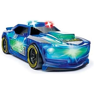 Dickie Toys - Lightstreak Police - Oplichtende politieauto - Raceauto met frictie-aandrijving - Licht & geluid - Politiewagen - Inclusief batterijen - 20 cm