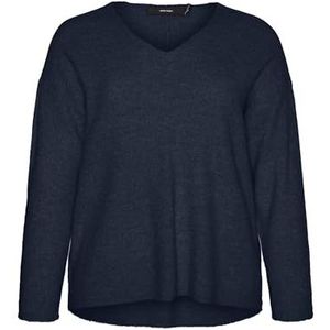Vmccrewlefile - Gebreide Pullover - V-Hals - Lange Mouwen - Regular Fit