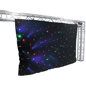 EUROLITE CRT-120 LED gordijn | LED gordijn met 120 LEDs RGB+geel & bijpassende DMX controller (3 x 2 m)