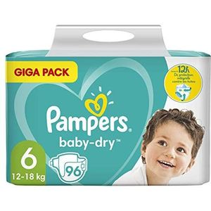 Pampers Baby Dry - Luiers Maat 6 (13-18 Kg) - 96 Stuks - Giga |Pack