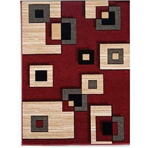 HomeRug Tapijt, trendy, rood, 133 x 180 cm