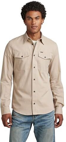 G-STAR Marine Slim Shirt heren Shirts,paars (Dumic D20165-d187-5788),L