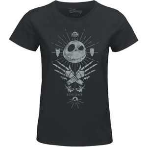 Disney Jack The Pumpkin King WOJACKDTS028 T-shirt voor dames, antraciet gewassen L, Antraciet wassing, L