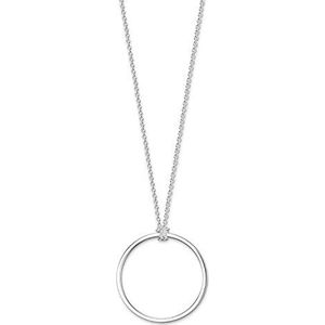 Thomas Sabo Uniseks ketting cirkel zilver Charm Club 925 sterling zilver, 90,00 cm, Sterling zilver, Geen edelsteen