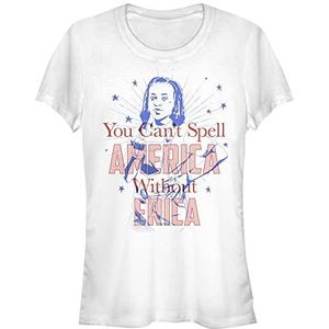 Stranger Things Vrouwen America Erica T-shirt met korte mouwen, wit, S, wit, S