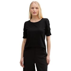 TOM TAILOR T-shirt voor dames, 14482 - Deep Black, XS