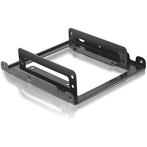 Monkey Ladder 3,5 inch (8,9 cm) metalen adapter voor 2 x 2,5 inch harde schijven, zwart