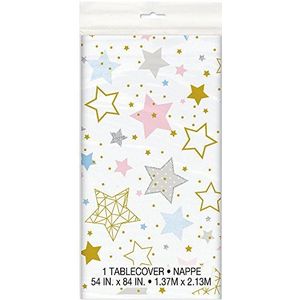 Unique 72413 Baby Shower Little Star Rechthoekige Plastic Tafelhoes | 1 Stuk Print, 7 x 4 ft