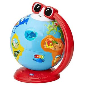 Chicco wereldbol, sprekend educatief speelgoed, aardrijkskunde, muziek en eigenaardigheden van de wereld, flora en fauna, 300 zinnen, wedstrijden en liedjes, Montessori-methode
