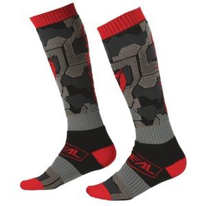 O'NEAL Heren Sock Pro MX Sox Camo, zwart/rood, One Size
