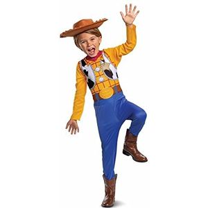 Disney Officiële Classic Toy Story Kids Woody Kostuum, Cowboy Kostuum voor Kinderen Maat XS