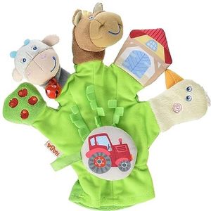 HABA 304933 Farm Soft Finger Puppets with Farm Motifs and Tractor for Weight Loss, Baby Toy from 18 Months