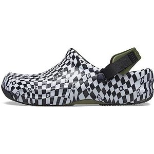 Crocs Unisex Bistro Pro Literide klomp, Zwart/Wit, 38/39 EU