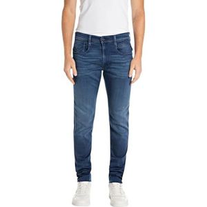 Replay Anbass X-Lite Slim Fit Jeans voor heren, 007, donkerblauw, 27W x 30L