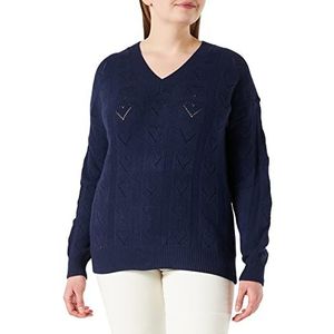 myMo Gebreide trui voor dames 12419503, marineblauw, XL/XXL