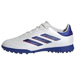 adidas Uniseks-Kind COPA PURE II LEAGUE Football Boots Turf, Cloud White/Lucid Blue/Solar Red, 28 1/2 EU