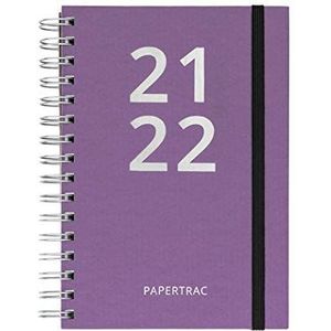 PaperTrac - Academic Agenda 21-22 Purple - Day Page -320 pages - Size A5-14 x 21.2 cm