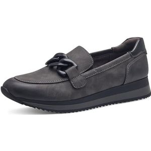 Jana Damessneakers, slip-on sneakers om aan te trekken, veganistisch, grafietgrijs, 38 EU