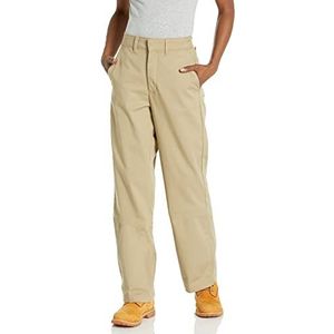 Dickies Hoge taille broek met wijde pijpen voor dames, Gespoeld Desert Sand, 62