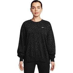 Nike Dames luipaard sweatshirt, dark smoke grey/white, XS