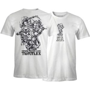 Tortues Ninja METMNTDTS001 T-shirt, wit, S, Wit., S