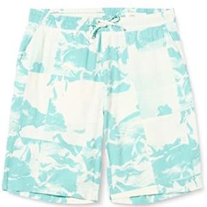 s.Oliver Detroit Herenshort, relaxed fit, turquoise | wit 01a9, S