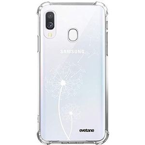 Beschermhoes voor Samsung Galaxy A40, 5,9 inch, paardenbloem, wit