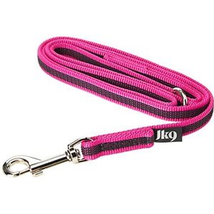 IDC Color & Gray gegumeerde lijn, 14 mm x 1,2 m met lus en O-ring, roze-grijs