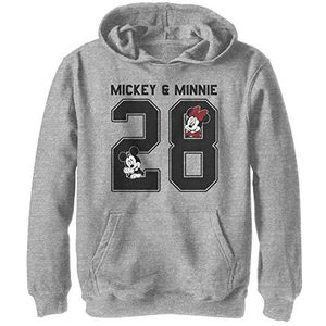 Disney Mickey Minnie Collegiate Hoodie voor jongens, Sportief Heather, XL