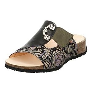 Think Mizzi 9230 Damesslippers, chroomvrij gelooid, duurzame sandalen, multicolour/combi 9230, 35 EU